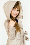 Girlish raincoat - beige